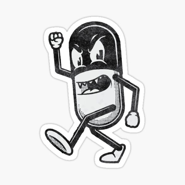 Simple Creatures Pill Boi Sticker