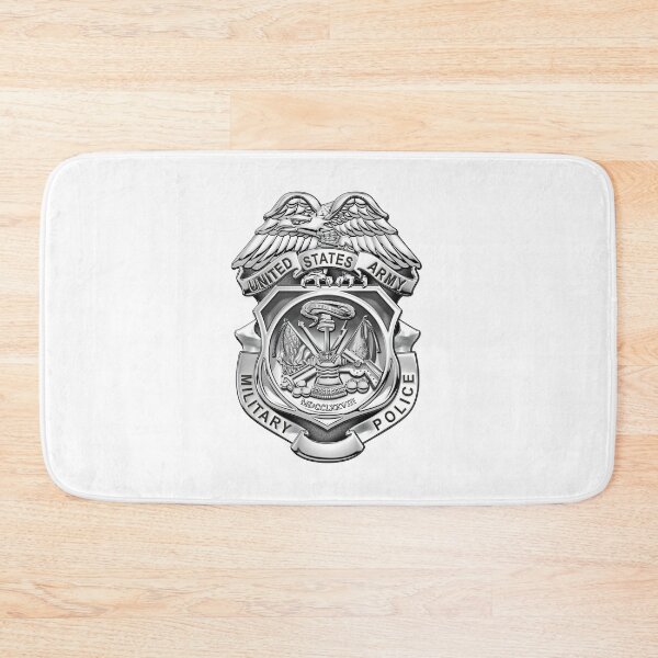 Item preview, U.S. Army Military Police Corps - Army MP Badge over White Leather designed and sold by Serge Averbukh Art Studio.