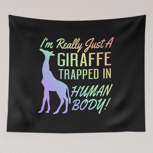 Item preview, I'l Really Just a Giraffe Trapped in Human Body Humor TShirt designed and sold by findgreatshirts.