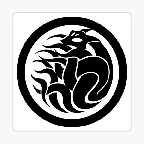 SCP Nine-Tailed Fox Vector Logo Sticker
