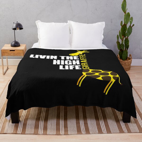 Item preview, Livin The High Life Funny Animal Giraffe Lover T-Shirt designed and sold by findgreatshirts.
