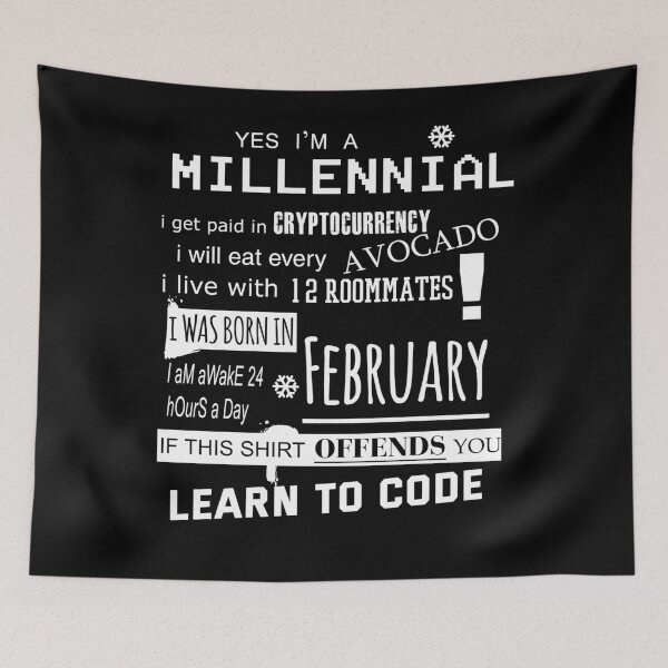 Item preview, Yes i am a Millennial - I was born in February designed and sold by T UNIQUE.