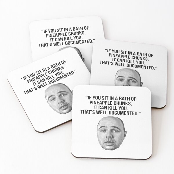 Item preview, Karl Pilkington Quote: "If you sit in a bath of pineapple chunks..." designed and sold by AshGrove.