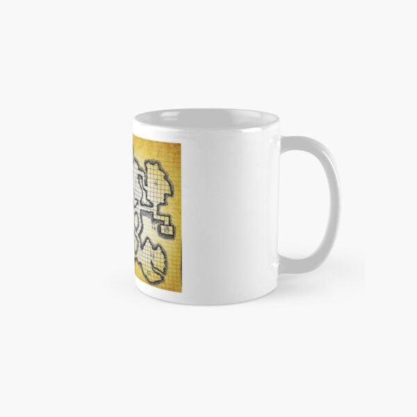 Old School Dungeon Map Art | Goblin Caves Classic Mug