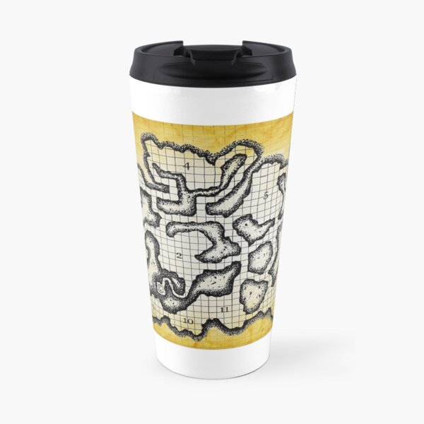 Old School Dungeon Map Art | Goblin Caves Travel Mug