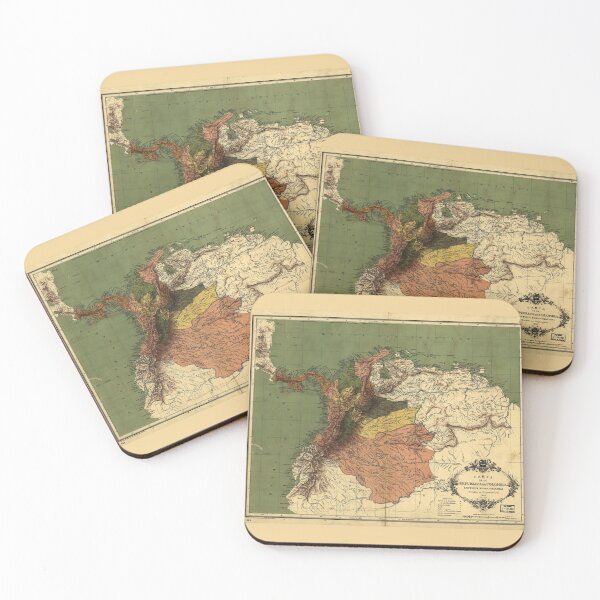 Item preview, Carta de la republica de Colombia (1886) designed and sold by allhistory.
