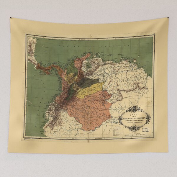Item preview, Carta de la republica de Colombia (1886) designed and sold by allhistory.
