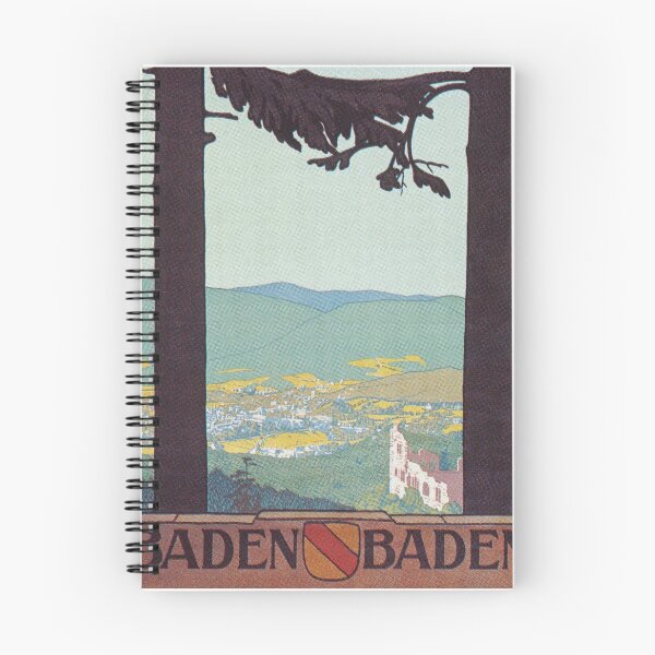 Artikelvorschau, Weinlese-Reise-Plakat Badens Baden Deutschland entworfen und verkauft von vintagevivian.
