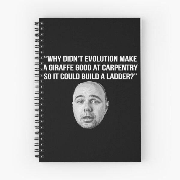 Item preview, Karl Pilkington Quote: "Why didn't evolution make a giraffe good at carpentry..." [White text] designed and sold by AshGrove.