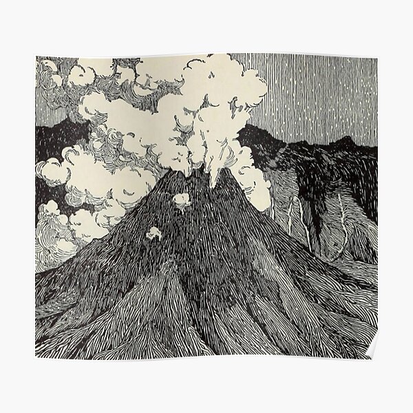 Naturalist Volcano Poster