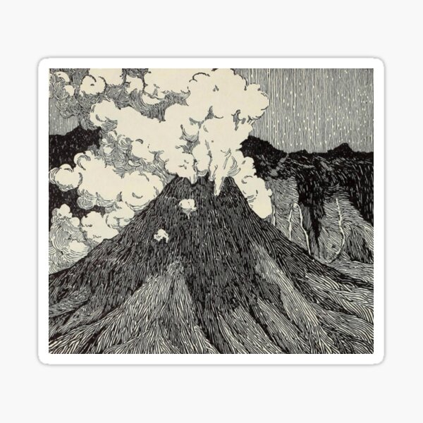 Item preview, Naturalist Volcano designed and sold by BlueSpecsStudio.
