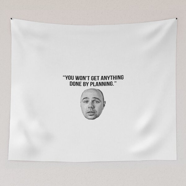 Item preview, Karl Pilkington Quote: "You won't get anything done by planning." designed and sold by AshGrove.