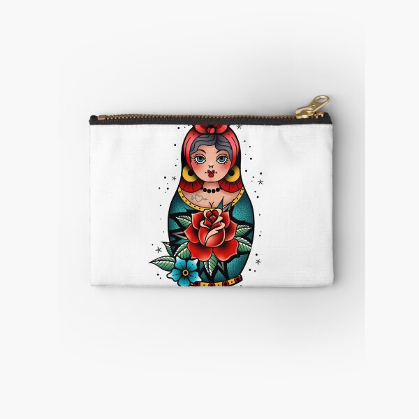 Item preview, traditional old school tattoo russian doll matryoshka designed and sold by Adamova.