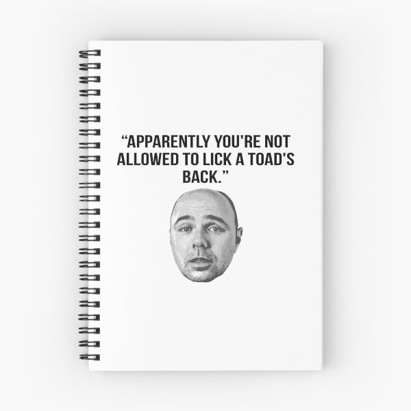 Item preview, Karl Pilkington Quote: "Apparently you're not allowed to lick a toad's back." designed and sold by AshGrove.