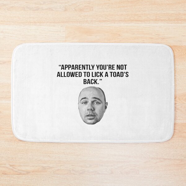 Item preview, Karl Pilkington Quote: "Apparently you're not allowed to lick a toad's back." designed and sold by AshGrove.
