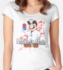 I Main Dr. Mario - Super Smash Bros. Women's Fitted Scoop T-Shirt
