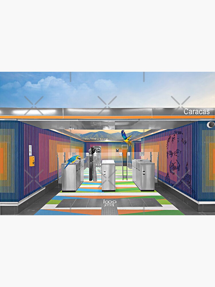 Un pedacito de arte y cinetismo del gran maesto Cruz Diez en el metro de Madrid de LoopYou