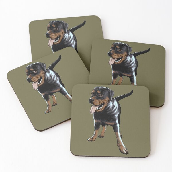 Item preview, Rottweiler Dog Portrait (colored version) designed and sold by MMMSdesigns.