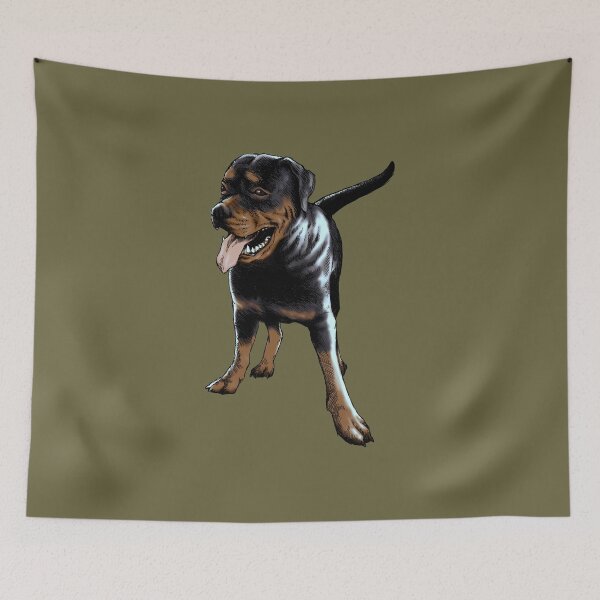 Item preview, Rottweiler Dog Portrait (colored version) designed and sold by MMMSdesigns.