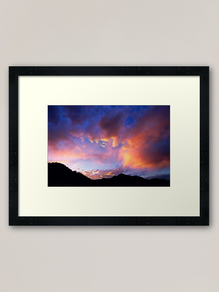 Alternate view of A Gift before Darkness - Sunrise At Red Rock Framed Art Print