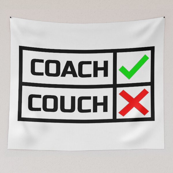 Item preview, Coach Versus Couch Funny Sports Slogan  designed and sold by plumpjose.