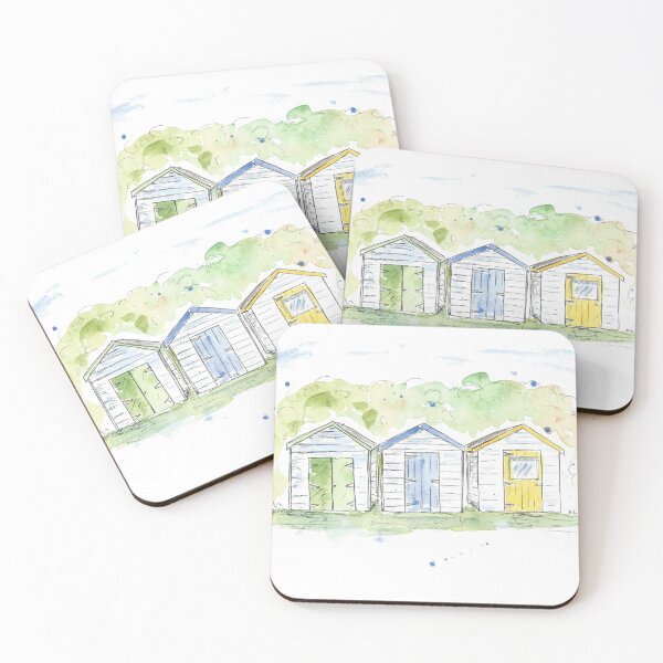 Item preview, Three beach huts designed and sold by DebTheZeb.