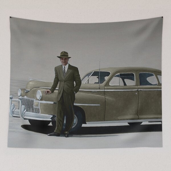 Item preview, Dad and the New DeSoto - sepia tone designed and sold by twsmith.