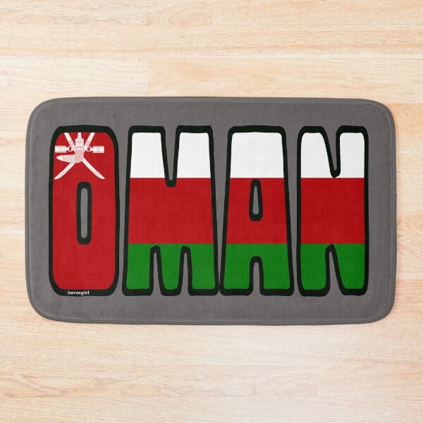 Item preview, Oman Font With Omani Flag designed and sold by Havocgirl.
