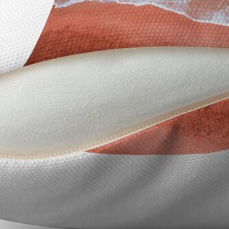 Alternate view of Aerial Colourful Sandy Beach Throw Pillow