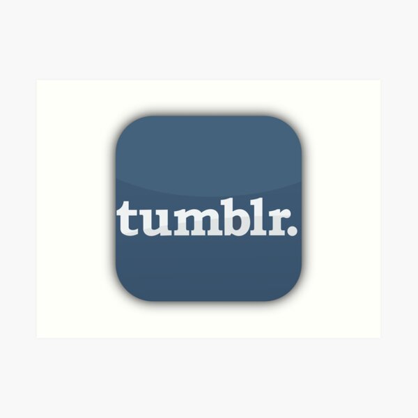 Tumblr Logo Art Print