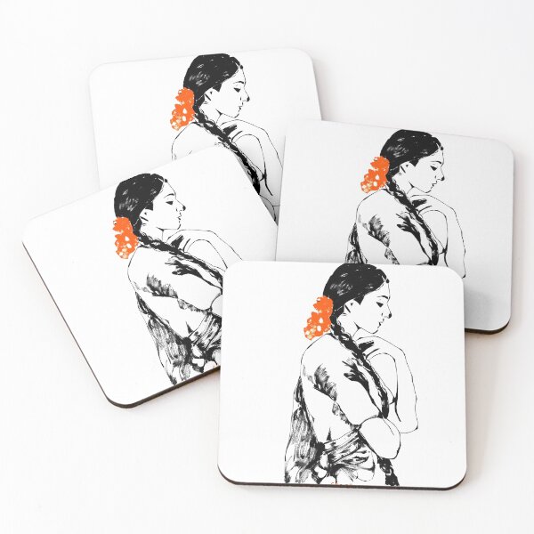 Item preview, Lady with Flowers designed and sold by salt90.