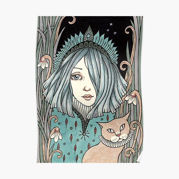 "Snowdrop" Poster by AnitaInverarity | Redbubble