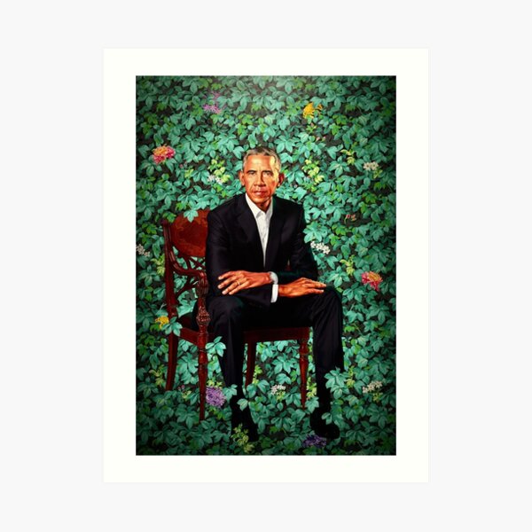 Unframed President Barack Obama Smithsonian's National Portrait Gallery Art Print