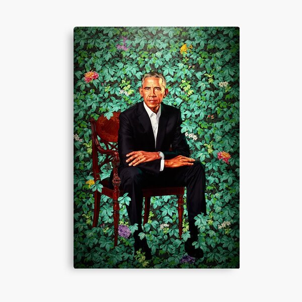 Unframed President Barack Obama Smithsonian's National Portrait Gallery Canvas Print