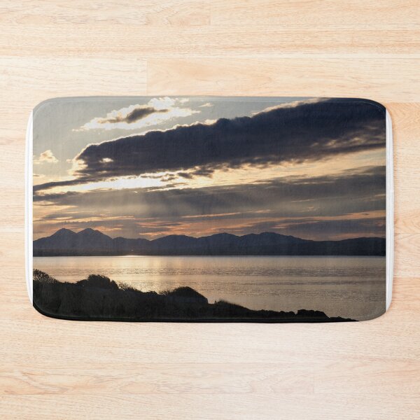 Item preview, Sunrise over Loch Indaal to Bowmore and the Paps of Jura designed and sold by IslayFineArt.