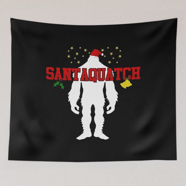 Item preview, Santaquatch Bigfoot Silhouette Christmas Holiday print designed and sold by tronictees.