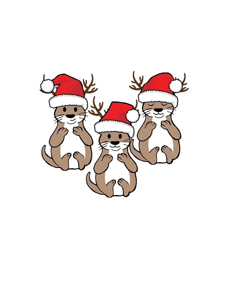 All Of The Otter Reindeer Christmas Holiday T Shirt