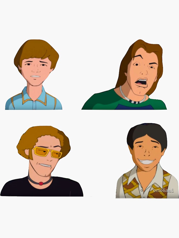 that-70s-show-cartoon-sticker-for-sale-by-emeliaa1-redbubble