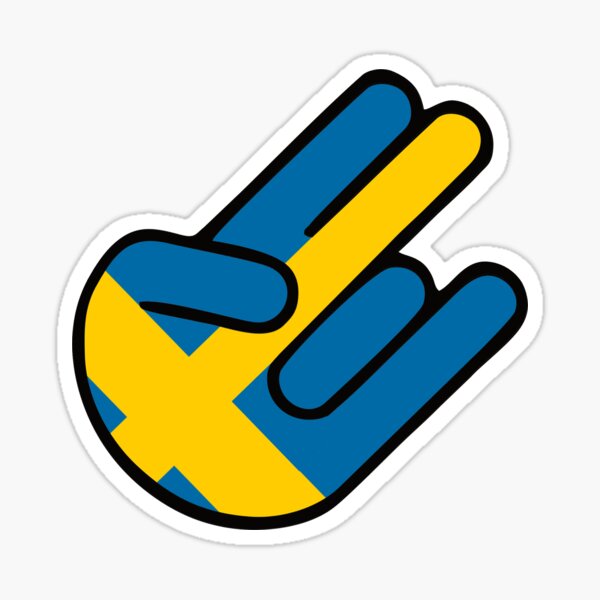 SWEDM JDM Shocker Gesture Sticker