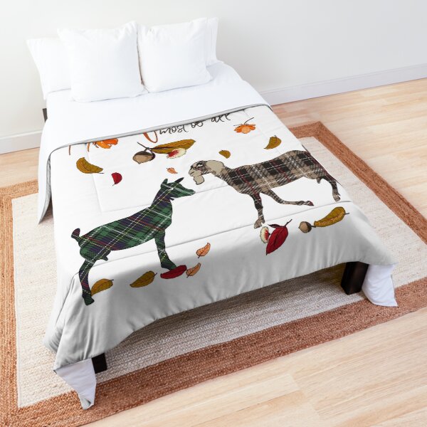 Goat Lovers - I Love Fall Most of All Comforter