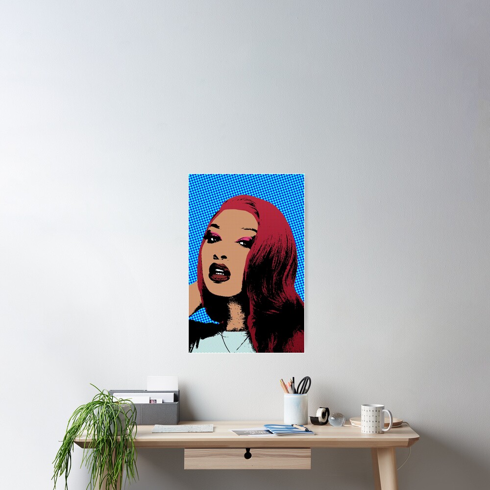 "Megan Thee Stallion pop art" Poster by troypos10 | Redbubble