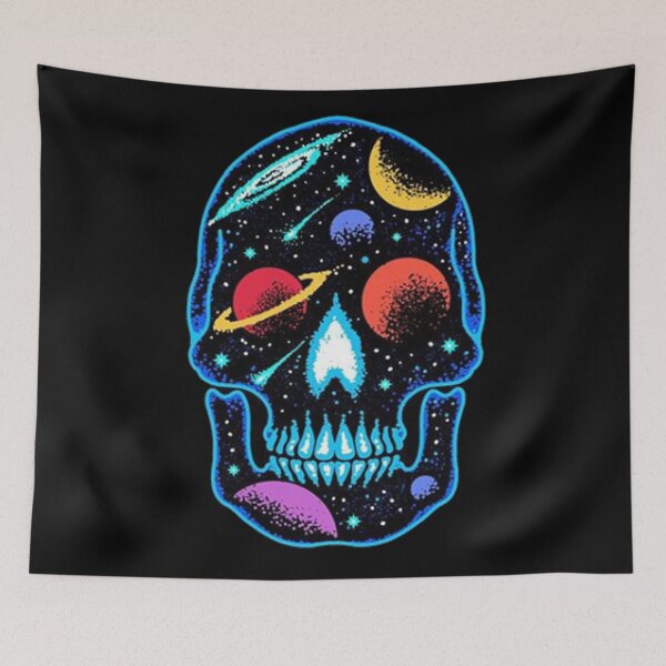 Item preview, Space and planets skull designed and sold by Etchedclothing.