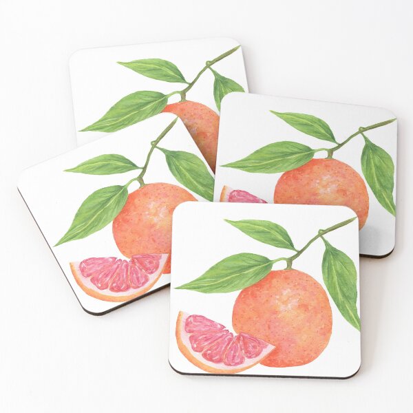 Aperçu de l'œuvre Pamplemousse rose à l'aquarelle créée et vendue par Laura Jane Kirton.