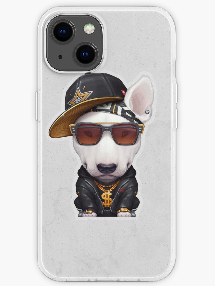 White English Bull Terrier Hip Hop Super Star Iphone Case By Anmlz Redbubble