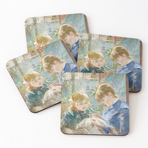 Item preview, Berthe Morisot Mother and Daughter Sewing  designed and sold by chillchar1234.