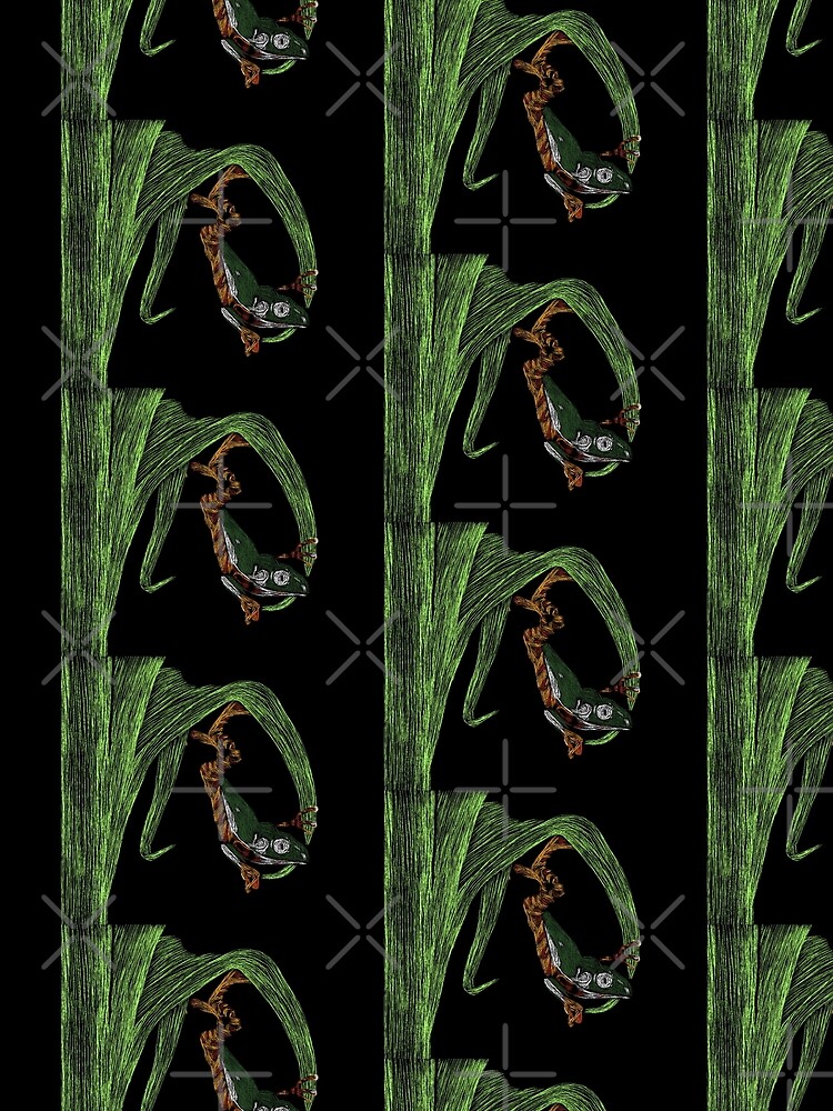 Thumbnail 3 of 3, Scarf, Forest frog designed and sold by Crea-RiBo.