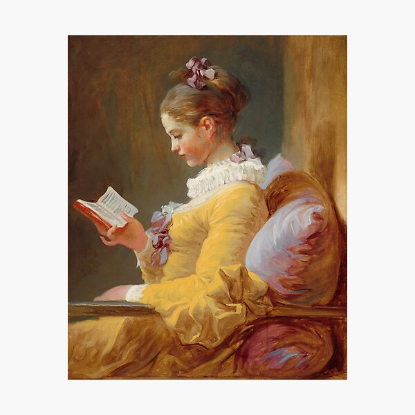 Jean-Honoré Fragonard A Young Girl Reading 1770 Photographic Print