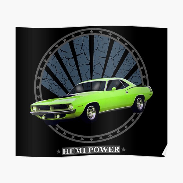 Classic MOPAR HEMI Cuda 426 Cartoon Car Wall Graphic Decal Choose Size /& Color