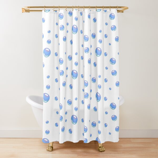 Spongebob bubbles sticker pack Shower Curtain