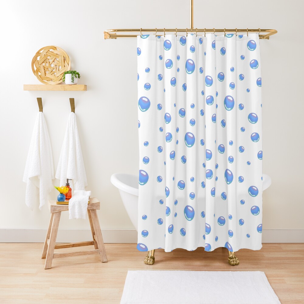 Spongebob bubbles sticker pack Shower Curtain